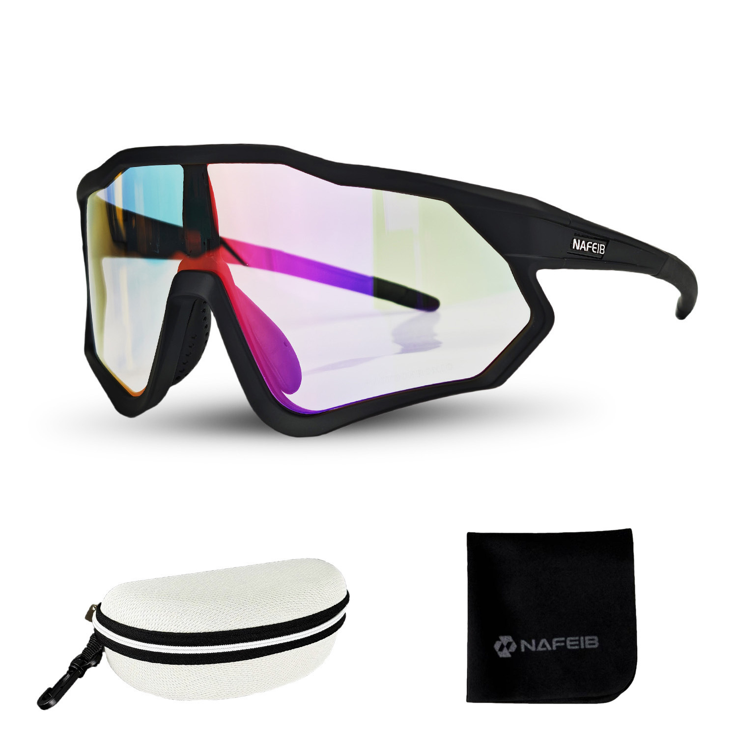 Color-Changing Tr90 Cycling Glasses for Men, Anti-Uv, Outdoor Mountaineering and Running Windproof Glasses for Women, Smart Color-Changing N811