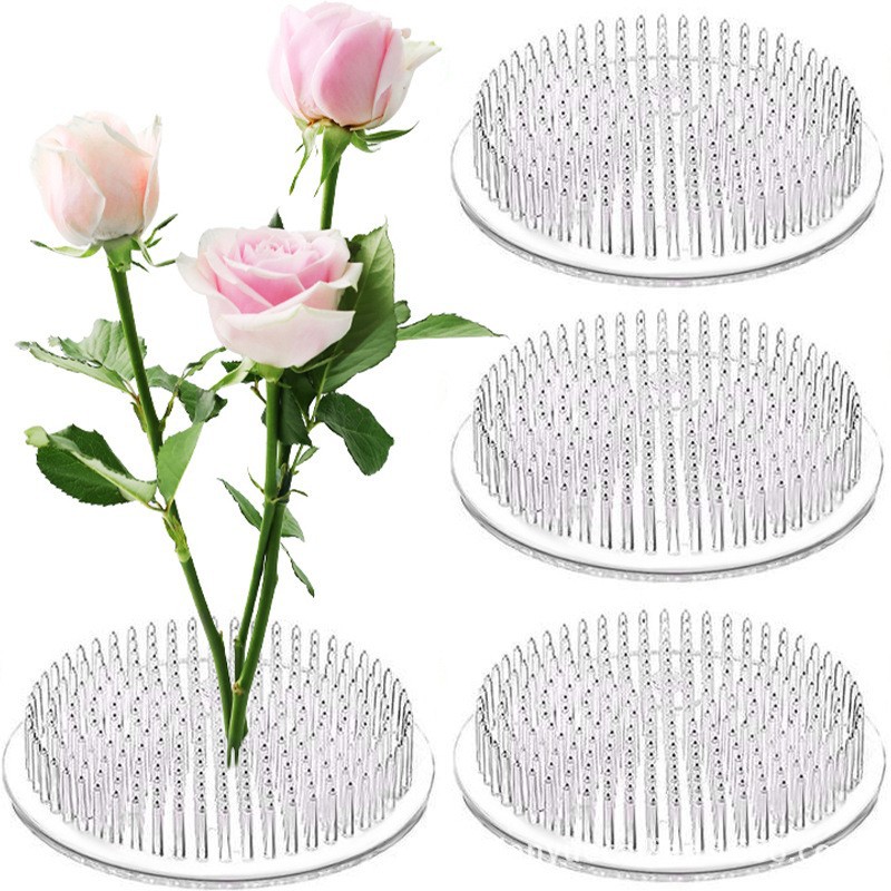 Tres ventas de plástico transparente Jianshan arreglos de flores Zen chino estilo japonés pequeño flujo principal arreglos de flores Jianshan base