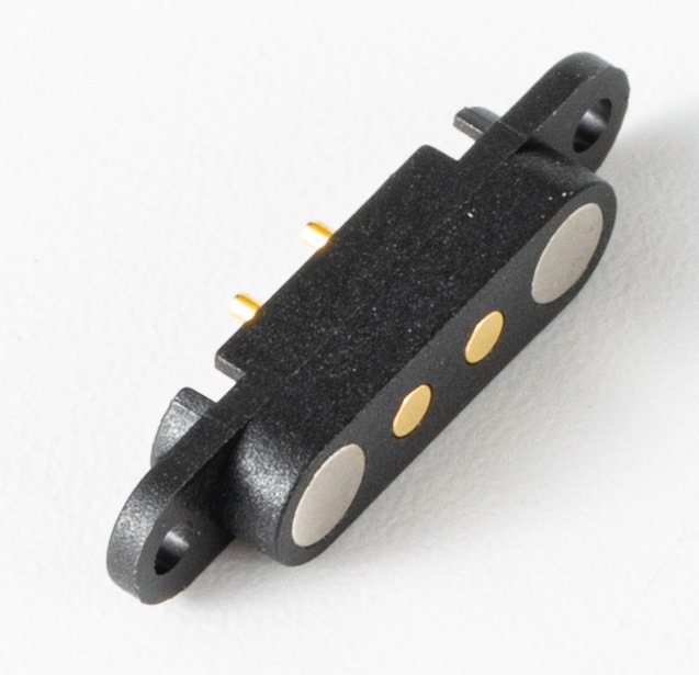 귀가 있는 2핀 자기 암 소켓