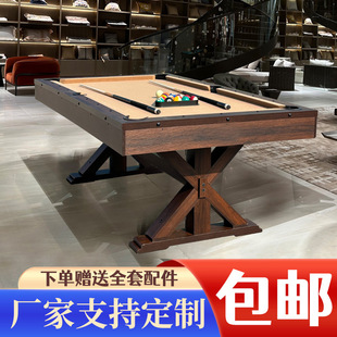 High-end Hot-selling Pool Table American Style Household Fanty Nine-ball Pool Table Standard Multi-functional Table Tennis Table Three-in-one