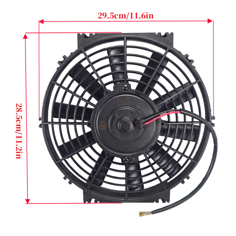 10-inch electronic fan 12v24v car air conditioning fan water tank cooling fan modified and installed car air conditioning electronic fan