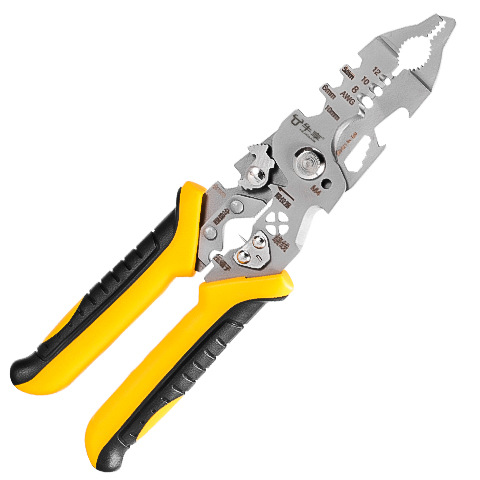 Transfronterizos para pinzas de alambre universales, pinzas de stripper eléctricas multifuncionales 21 en una pinza de stripper eléctricas de cable