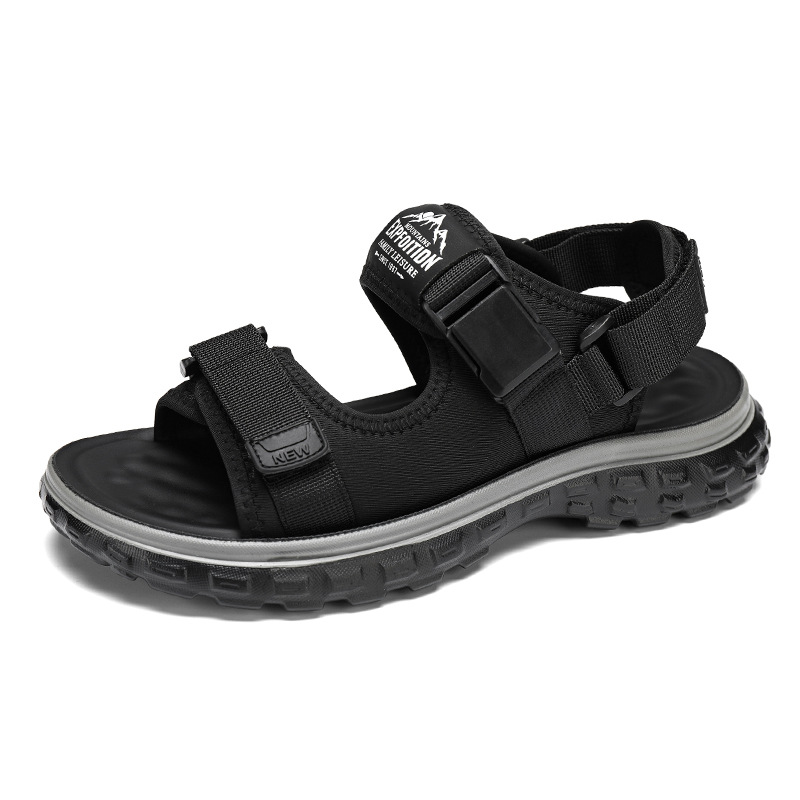Sandalias para hombres verano 2024 al aire libre zapatos deportivos de playa casuales para niños con sandalias de suela suave