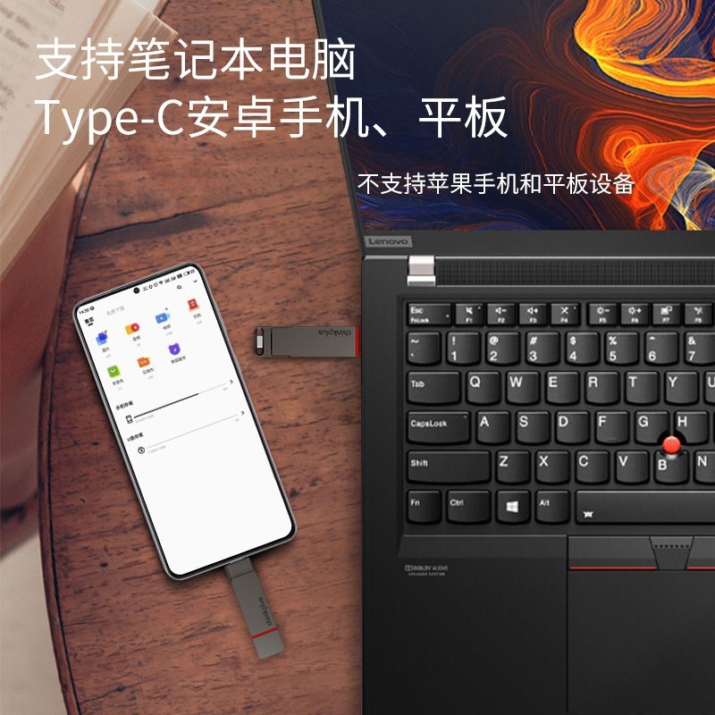Lenovo Thinkplus純正TU200PROモバイルSSDメタル製スマホ・パソコン両用USBメモリ卸売|undefined