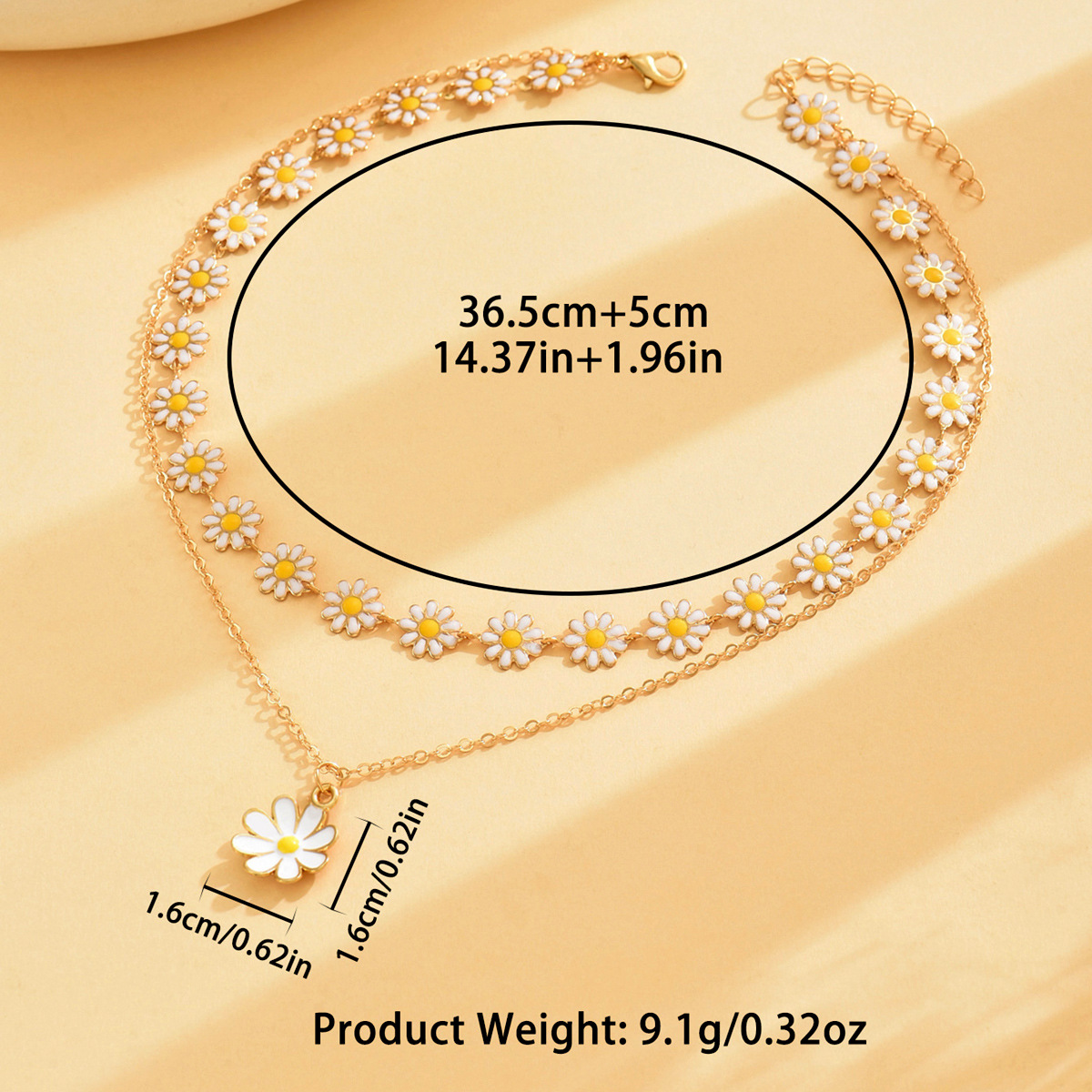 Pulsera de flores esmaltadas oversized para mujer joya boho_voghion.com