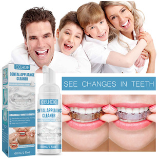 Eelhoe Teeth Aligner Foam Cleaner Braces Foam Cleaner Removes Braces Stains Cleaning Care