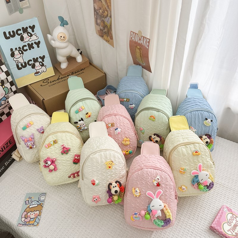 New Cartoon Chest Bag High Color Value Foreign Style Small Bag Outdoor Shoulder Bag New Cute Coin Purse Children's Bag for Women