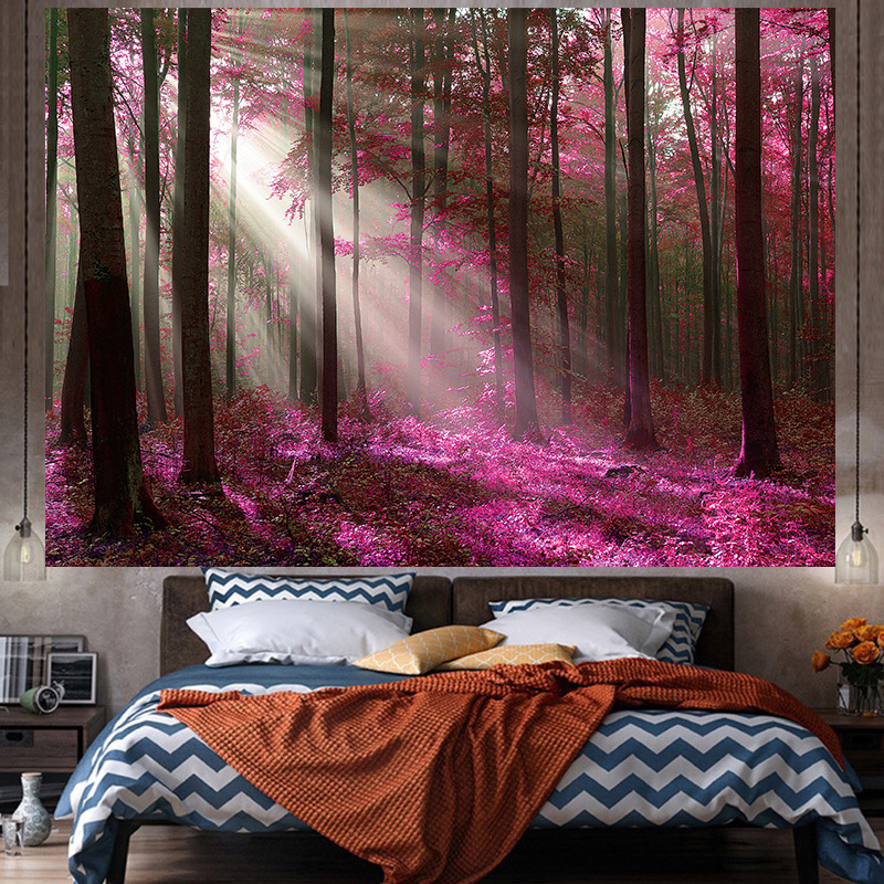 Tela de fondo ins estilo colgante papel pintado de tela dormitorio habitación renovación diseño noche lienzo cartel decorativo paño de pared