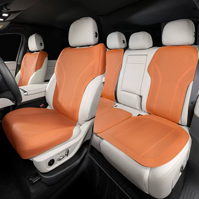 Seat cushion, seat cover — Interior Accessories, Cool Seat Cushion - type-b-thin-pad-emma-orange-seven-piece-set