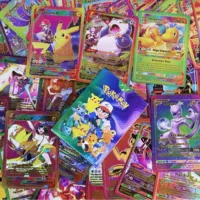 Трансграничная карта Pokemon Flash-карта английская версия 55 золотых фольги PVC Pokémon карта лазерная по всему миру