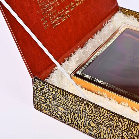 Sea Cucumber Gift Box High-grade Ganoderma Lucidum High-grade Leather Gift Box PU Leather Health Products Gift Box Customization