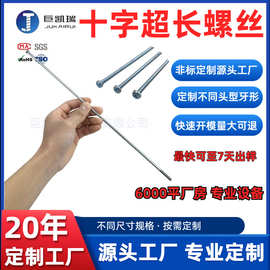 十字盘头超长螺丝 加长特长十字螺栓 厂家定做 M3 M4 M6