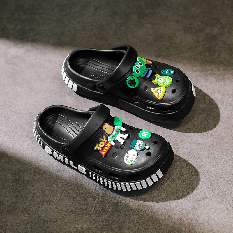 Children's Cave Shoes Summer Boys Indoor and Outdoor Two-Wear Sandals Big Kids Girls Garden Shoes Cute Beach Shoes Trendy