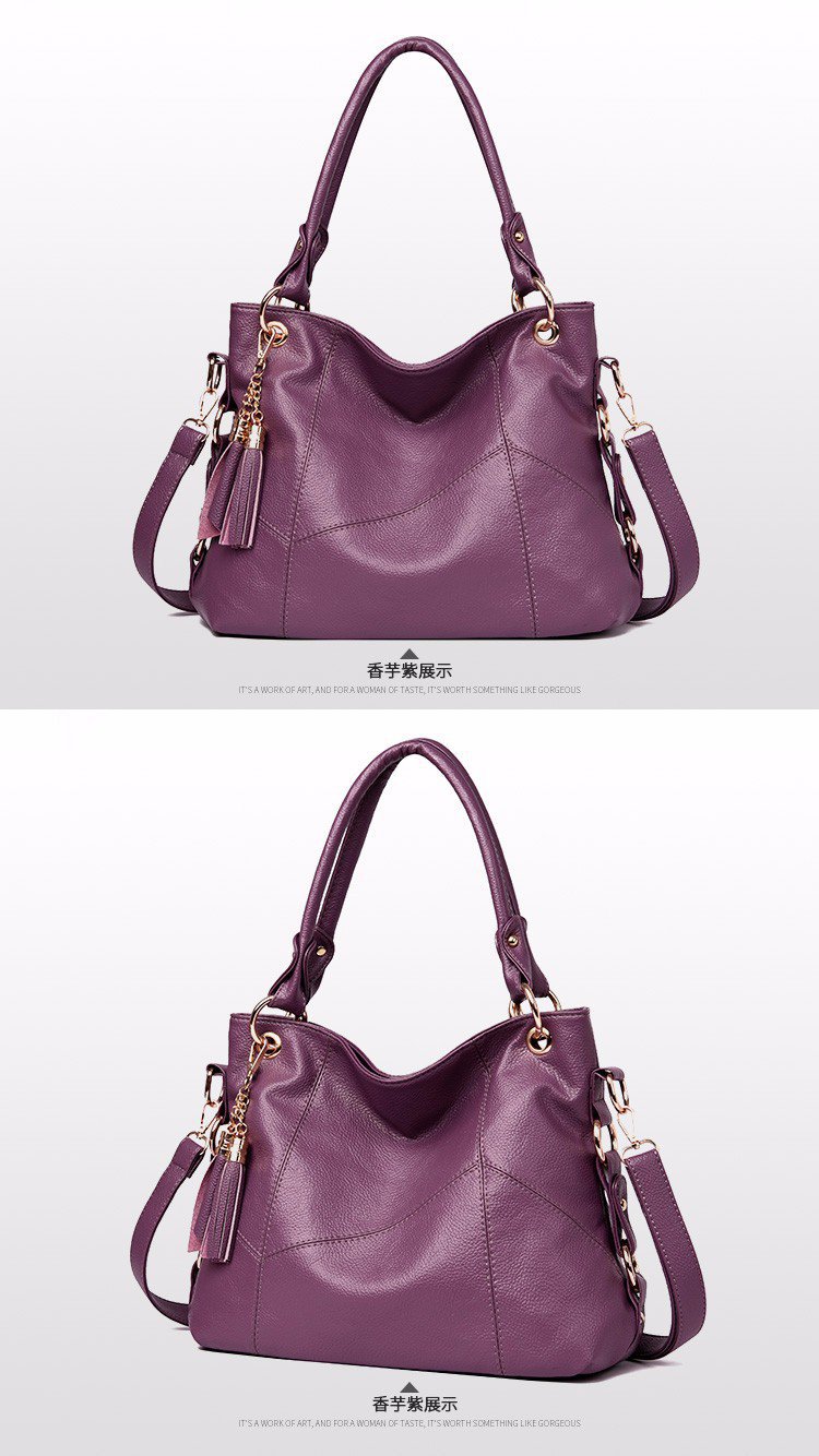 New fringed large-capacity tote women's bag, European and American trend Hobo single-shoulder handbag, cross-border one-piece delivery worldwide undefined
