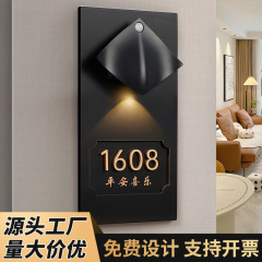 番地高級感アクリル表札家庭用創意個性番号札部屋番号看板看板