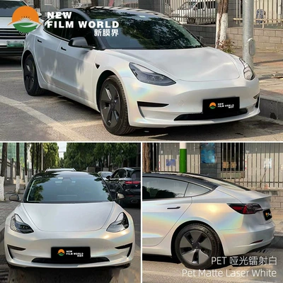 Automotive Film: whole car film body color - matte-laser-white
