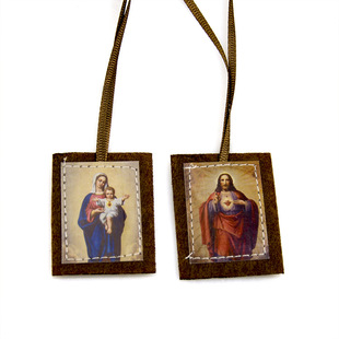 Handmade holy clothing Catholic Scapular holy protective talismans pendant decorations cross-border jewelry wholesale