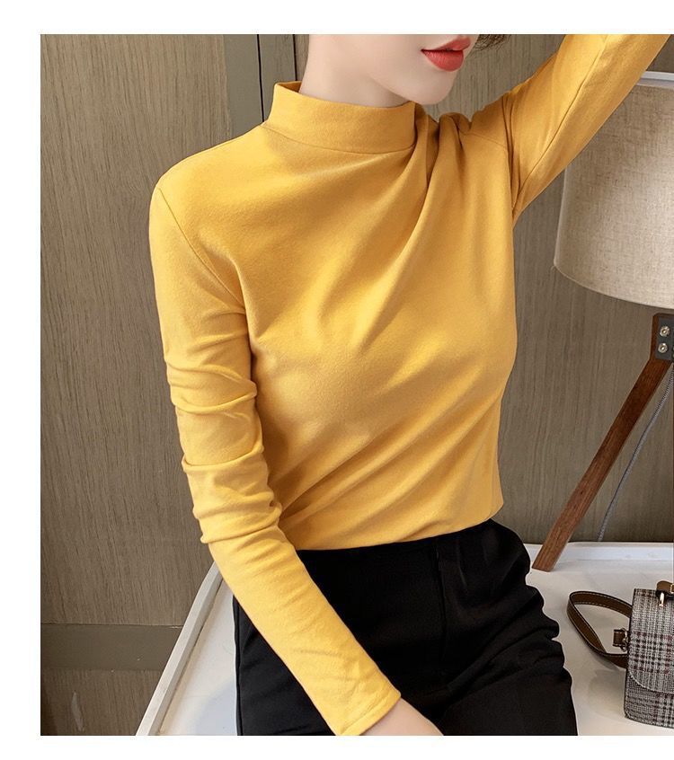 Women's T-shirt Long Sleeve T-shirts Casual Solid Color display picture 11