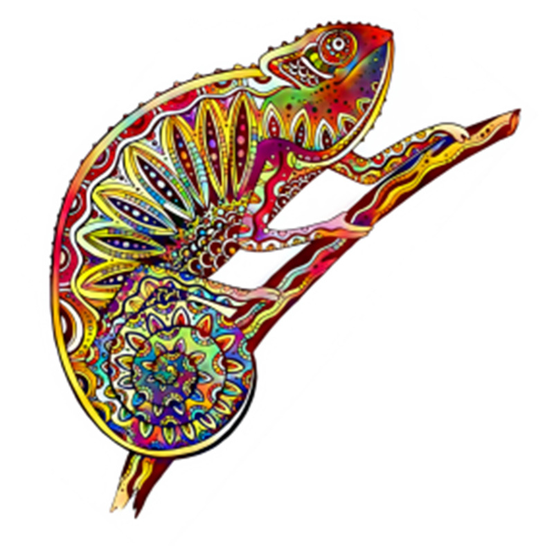 Especial en forma de rompecabezas de madera León búho Lobo Tyrannosaurus animal transfronterizo rompecabezas irregular bloques de construcción de los niños de juguete