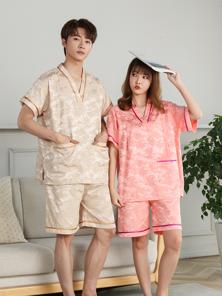 칸 김이 나는 옷 2024 새로운 면 여성 마사지 옷 사우나 목 옷 목욕 옷 남성 발 치료 가게 게스트 PENG QUAN