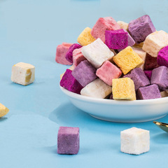 50g小包装工場卸売フリーズドライフルーツ、フリーズドライヨーグルト粒、すぐに食べられるスナック、多様なドリアン