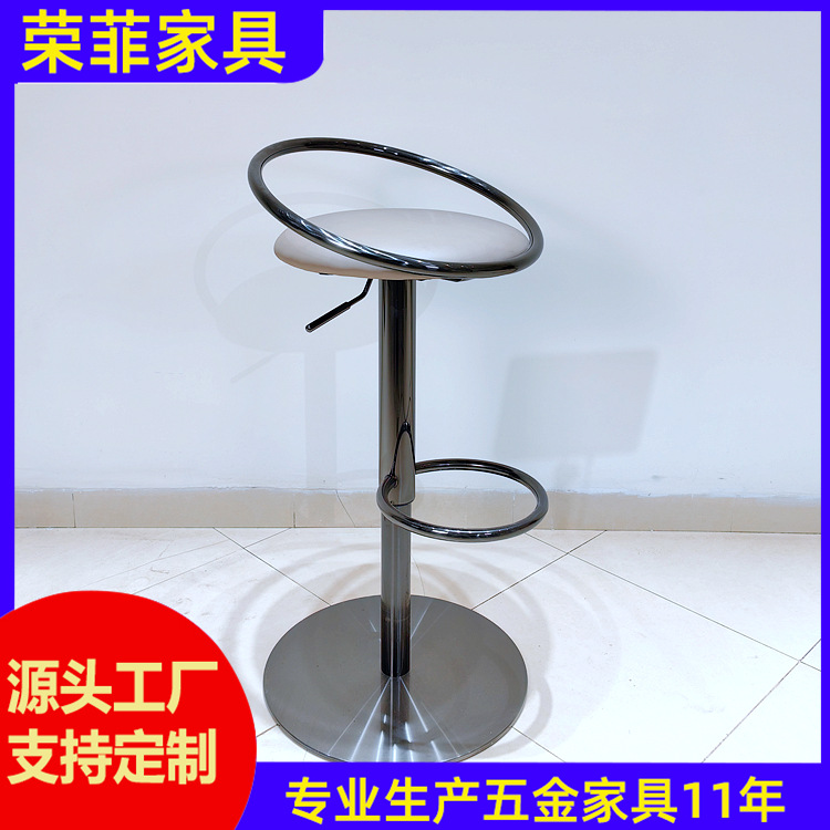 Italian minimalist high chair home bar stool lifting bar chair island table chair rotating bar chair
