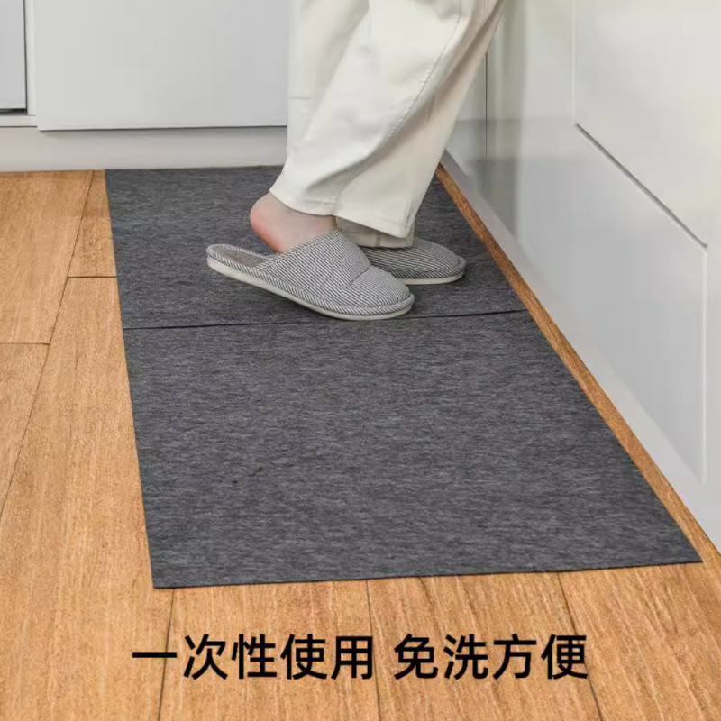 月使い捨てフロアマット吸水カーペットキッチン吸水性と耐油性防塵怠惰な厚みのある1.5mm家庭用フットマット|undefined