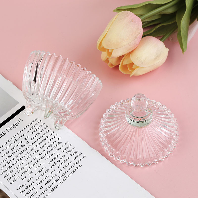 European transparent glass crystal sugar jar candy jar transparent…
