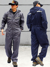 男休闲连体服连帽工装裤结实耐磨劳保工作裤制服宽松加肥加大码帅