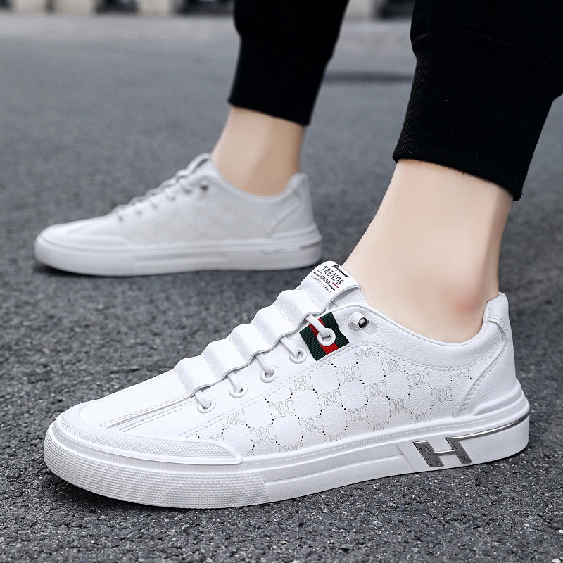 Sneakers, Herren-Sommer, Herrenschuhe, 2023, neu, atmungsaktiv, Sport, lässig, Netzschuhe, Jugend, trendy, vielseitig, weiß, Herrenschuhe_voghion.com