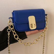 外貿克萊因藍包包女2022春季新款時尚迷你小眾鏈條單肩斜挎手機包