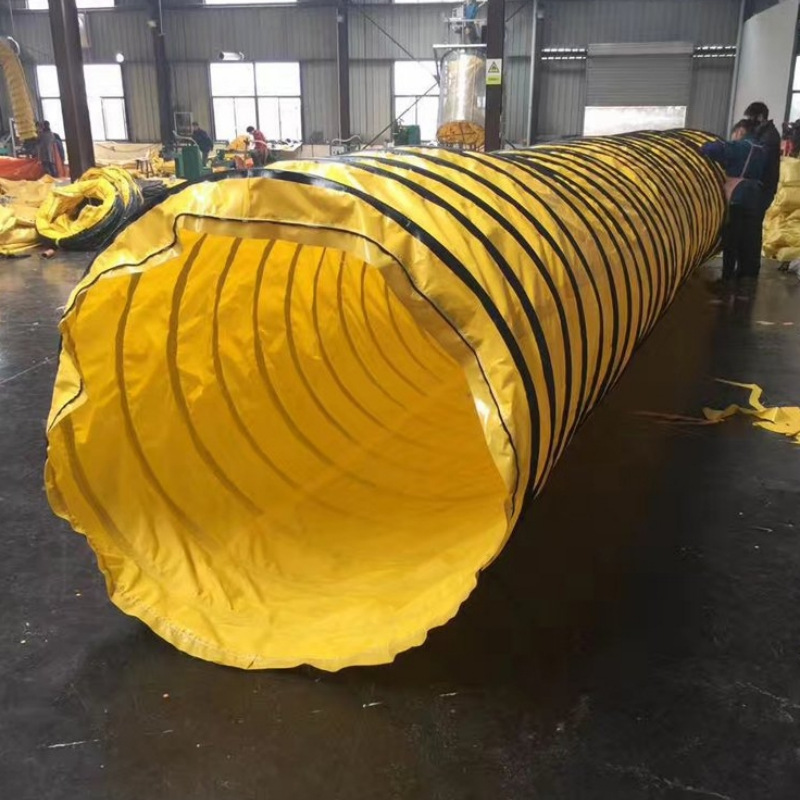 Guía de aire de presión positiva de la mina, ventilador antiestático ignífugo, gran volumen de aire de sellado resistente al desgaste (depósito)