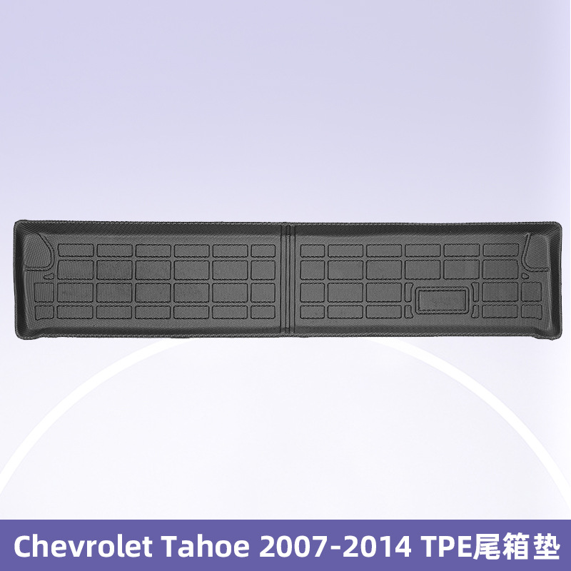 Aplicable a Chevrolet Tahoe 2007 - 2014 TPE Foot Pads 3D All-Weather Material Cojín del maletero