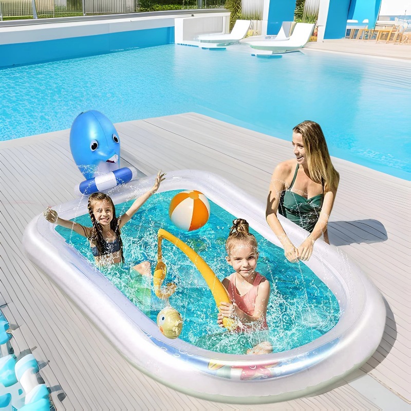 Надувная игрушка для игры в воде, акула, дельфин