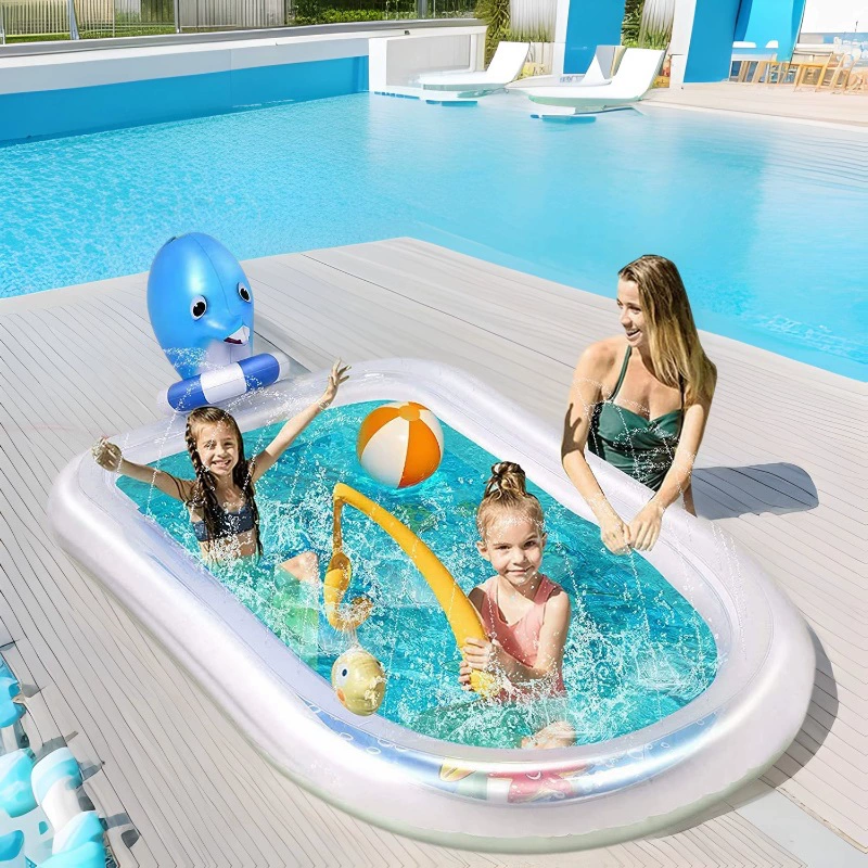 Надувная игрушка для игры в воде, акула, дельфин