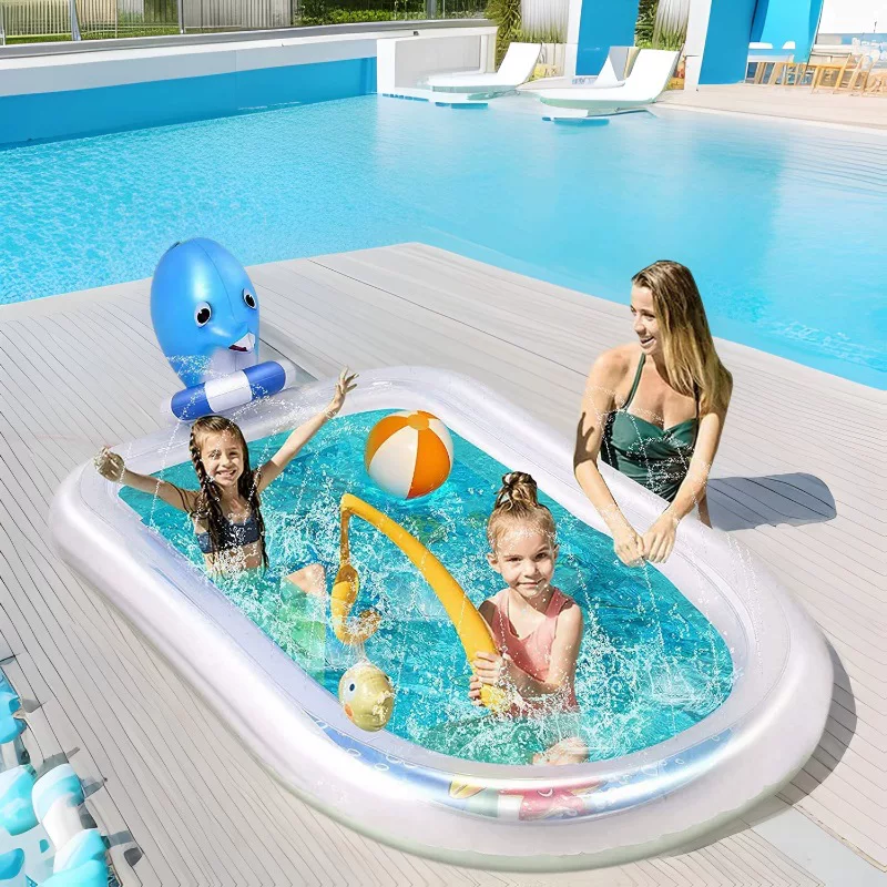 Надувная игрушка для игры в воде, акула, дельфин