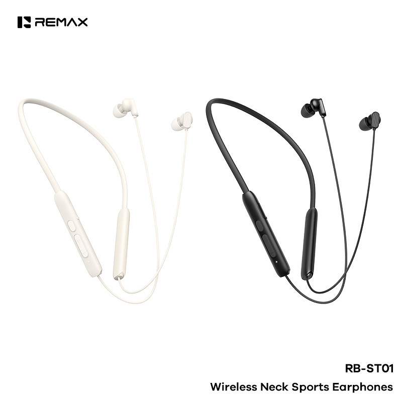 REMAX ENCノイズキャンセリングワイヤレスネックバンドスポーツイヤホン インイヤータイプ 長時間バッテリー シリコンネックバンドイヤホン ST01|undefined