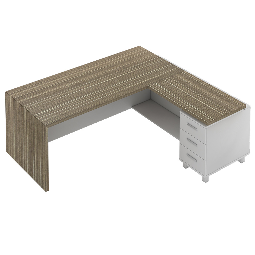 Fábrica de escritorio de jefe simple mesa de gerente de oficina moderna mesa de oficina de muebles de oficina
