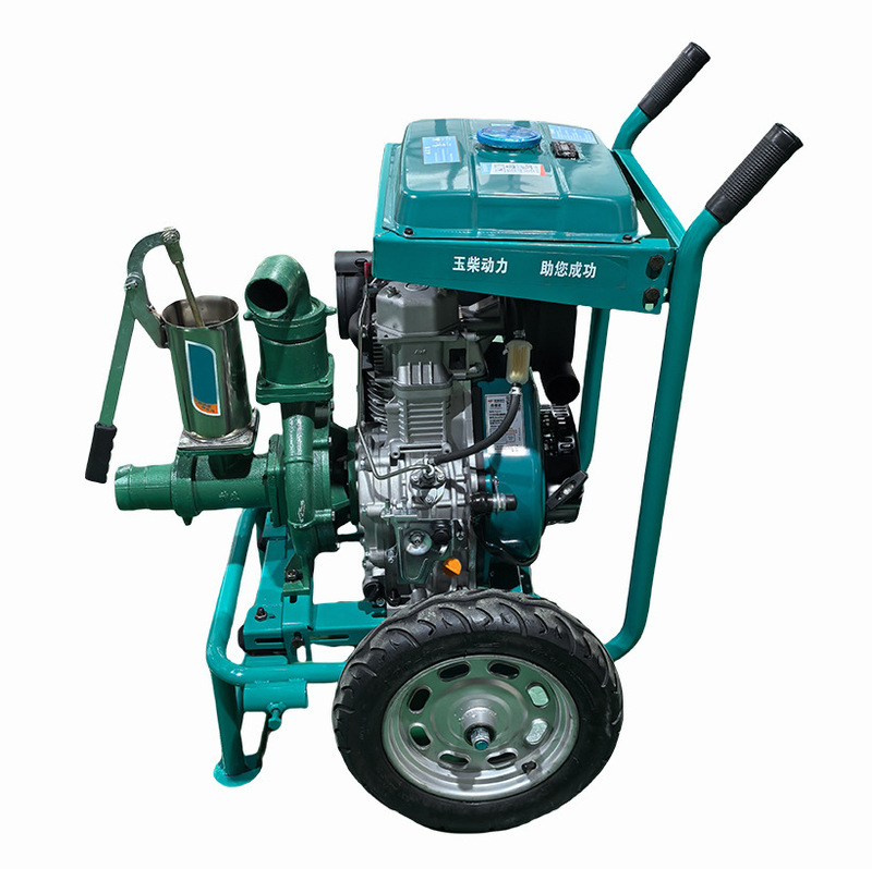 Yuchai ウェディングポンプハンドプッシュ 3inch ダブルホイール農業用高揚程ポンプディーゼルスポットポンプ|undefined