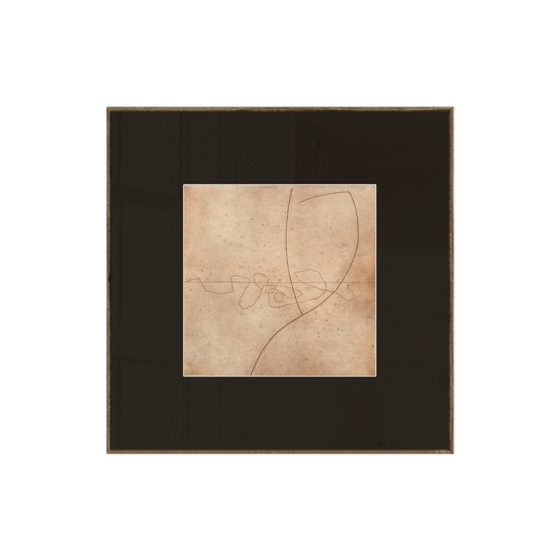 Cream Antique Abstract Simple Art Niche Hanging Painting Black Style Quiet Style High-grade Homestay Decorative Painting