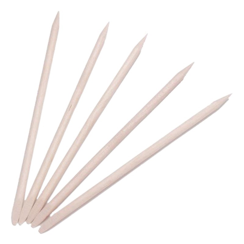 Palitos de Naranjo para Uñas 11.4cm 100 Piezas Doble Punta para Manicura