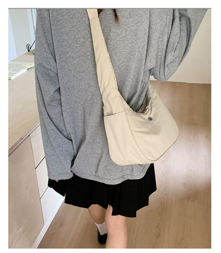 Small handbag, women's underarm bag, fashionable and casual single-shoulder bag, crossbody bag, 2025 new style for work and commuting, stylish solid color bag undefined