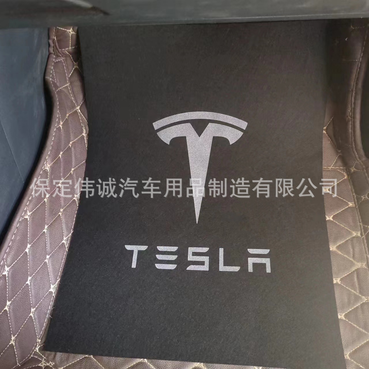 10개의 매우 두꺼운 검정색 Tesla 로고, 재사용 가능