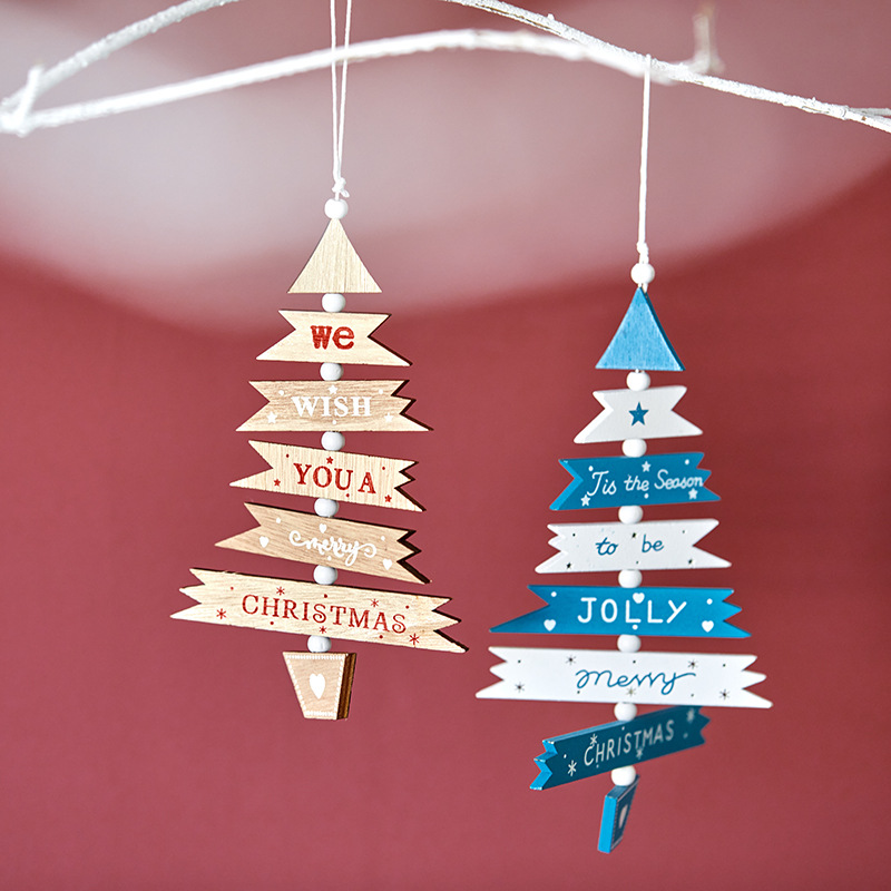 Búsqueda de madera campana de viento de madera colgante decoración de Navidad árbol de Navidad colgante decoración naval ventana colgante pared colgante