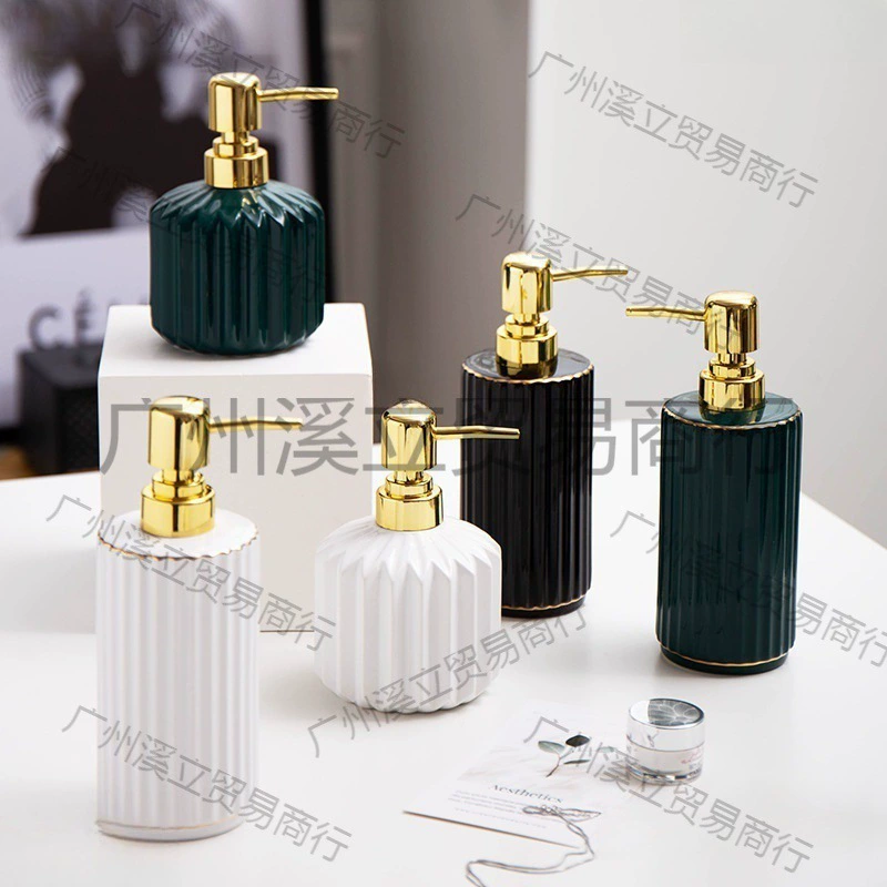 Элитная упаковка для бутылок: доступная роскошь в скандинавском стиле, гель для душа, лосьон, пресс-бутылка для ванной комнаты отеля, керамическая бутылка для антисептика.