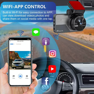 Rear 24-Hour Parking Monitoring, Gps – Driving recorder