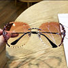 Brand sunglasses, crystal, sun protection cream, internet celebrity, Korean style, UF-protection, 2020, new collection