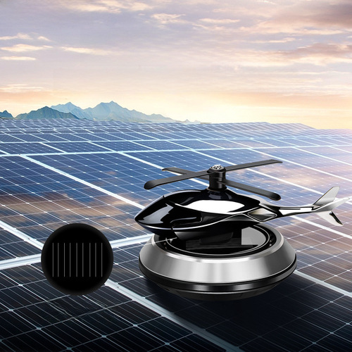 Air Force Car Perfume Figurine Solar Plane Rotating Aroma Diffuser Light Cologne Fragrance Car Essential Oil Wood Chips Deodorizer