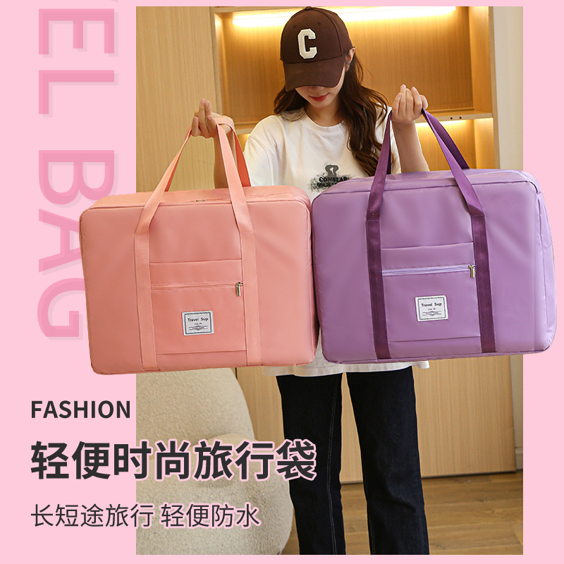 Bolsa de viaje puede cubrir el caso de la carretilla de embarque de corta distancia bolsa de viaje de gran capacidad de almacenamiento de moda de las mujeres portátil de yoga bolsa de fitness