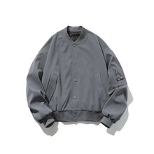 春季男装新款男士美式复古宽松休闲教练飞行员工装夹克青少年外套